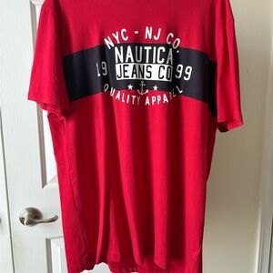 Nautica Red and Black T-shirt